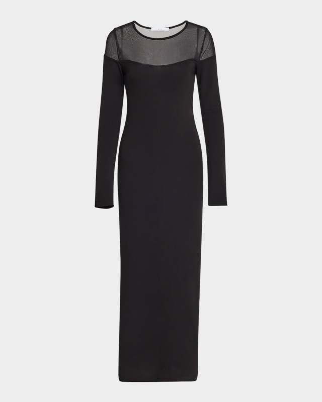 Dania Long Sheer Body-Con Dress